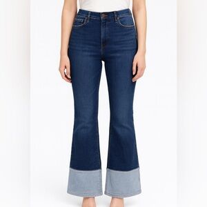 ba&sh Two Toned Wide Leg Cuffed Lady Jeans US size 10